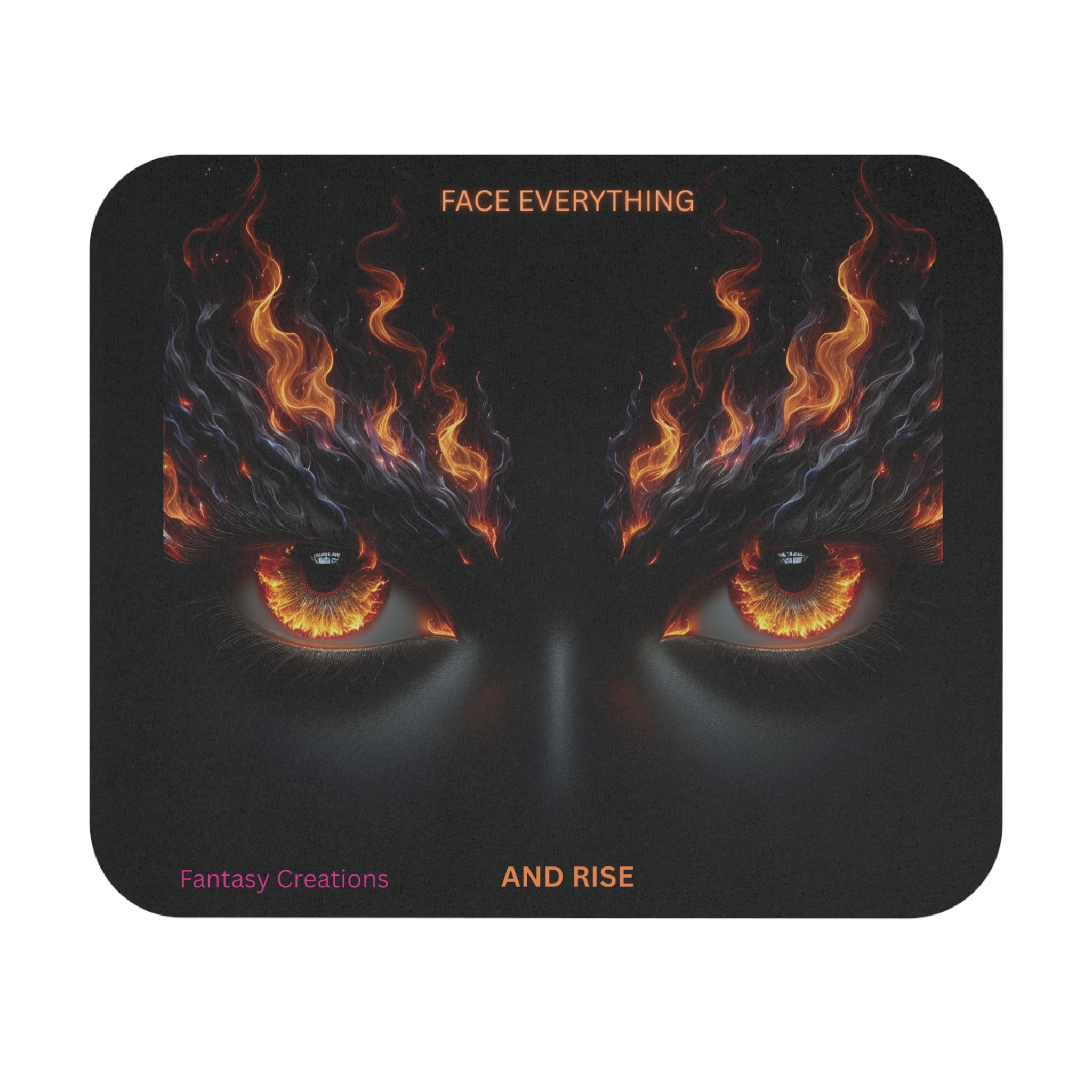 Fiery Fantasy Mouse Pad - Face Everything and Rise, Gaming Gift, Office [...]