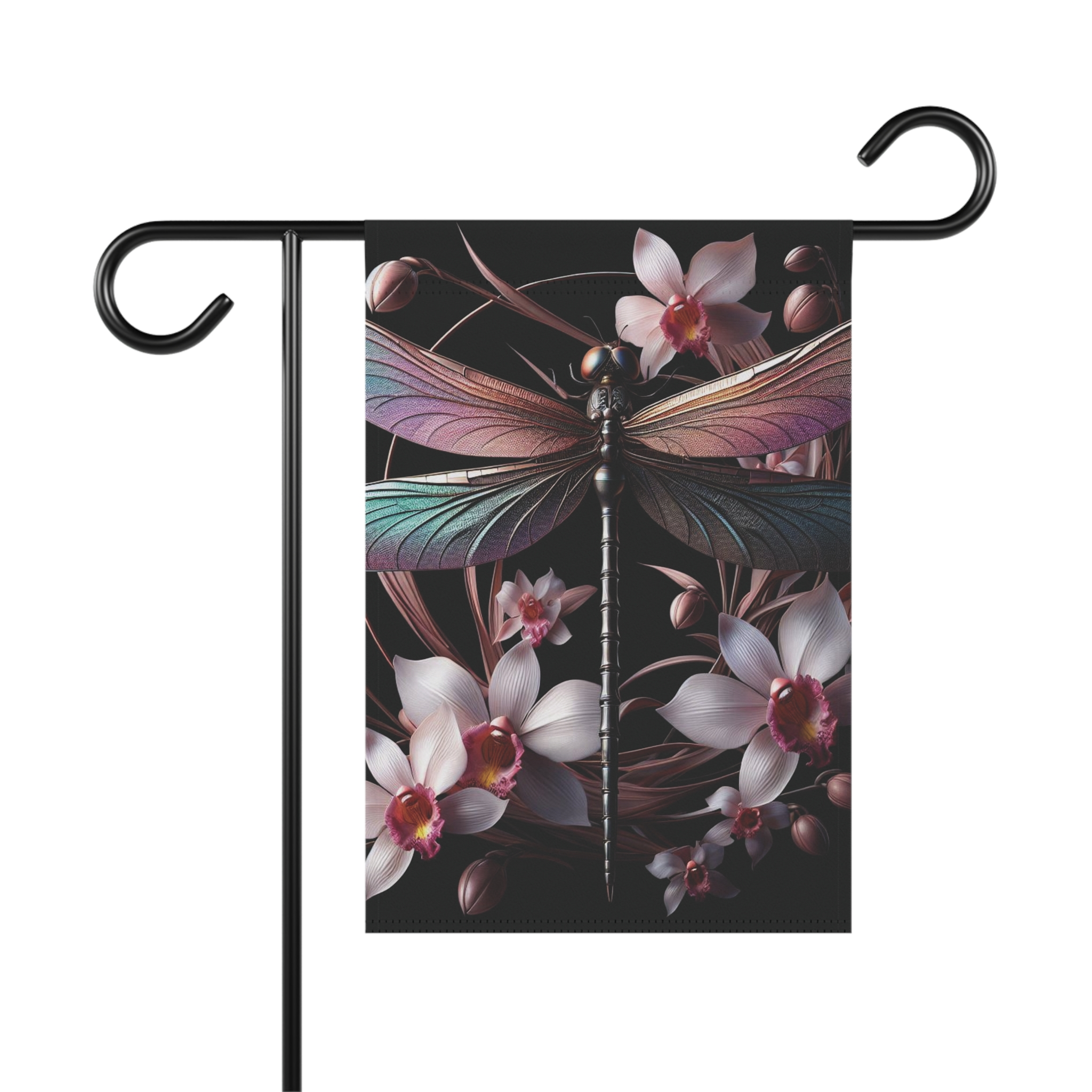 Hanging Banner, Dragonfly Fantasy Romance Garden Decor, House Flag, Outdoor Wall