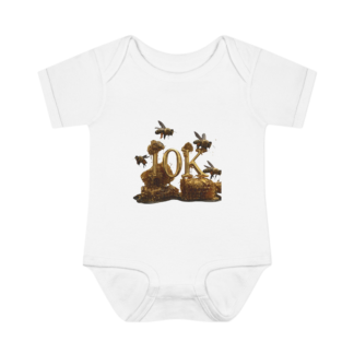 Baby Bodysuit — Gold Bee 10K Design Infant Onesie